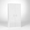 Metalinė spinta: balto metaliko durys, H1950xW990xD450mm