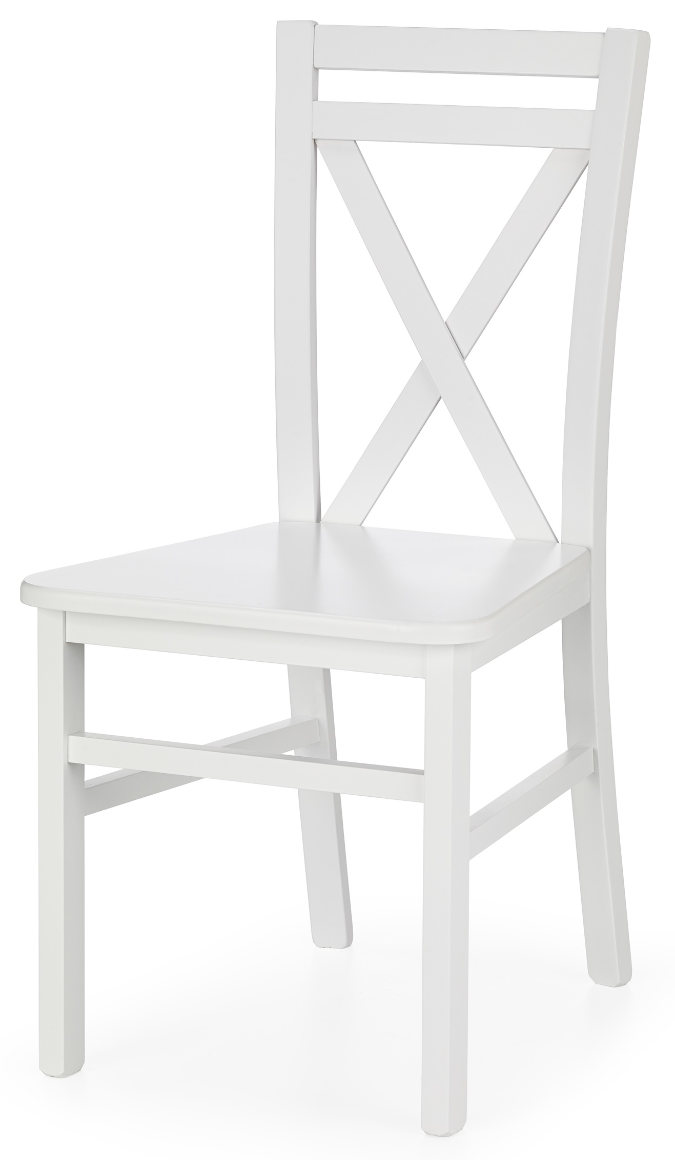 balta medinė kėdė