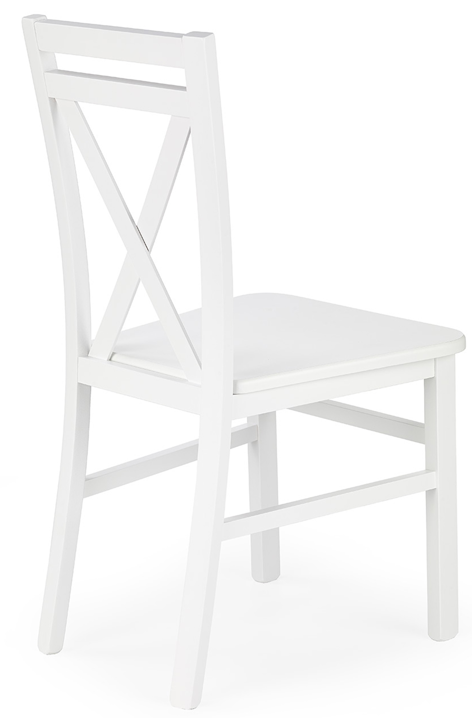natūralaus medžio balta kėdė