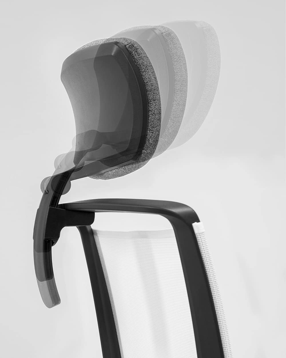 ergonominės biuro kėdės galvos atrama