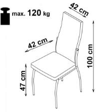 kėdės matmenys