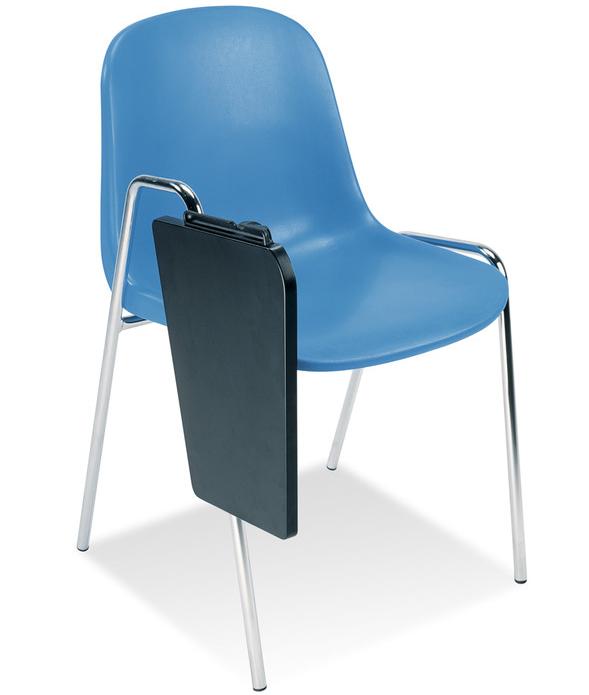 plastikinė kėdė su atliankiamu staliuku