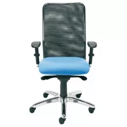 Biuro kėdė MONTANA R15G steel 11 chrome su Epron Syncron Plus ir sėdynės gylio reguliavimo mechanizmu