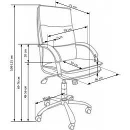 Biuro kėdės Stanley matmenys