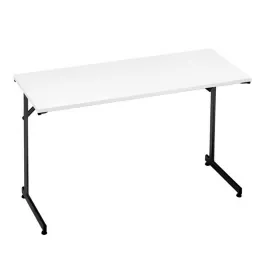 "Flexible" konferencijų stalas, sudedamas, L1200xW600, juoda/baltas laminatas