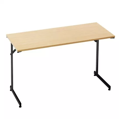 "Flexible" konferencijų stalas, sudedamas, L1400xW700, juoda/buko laminatas