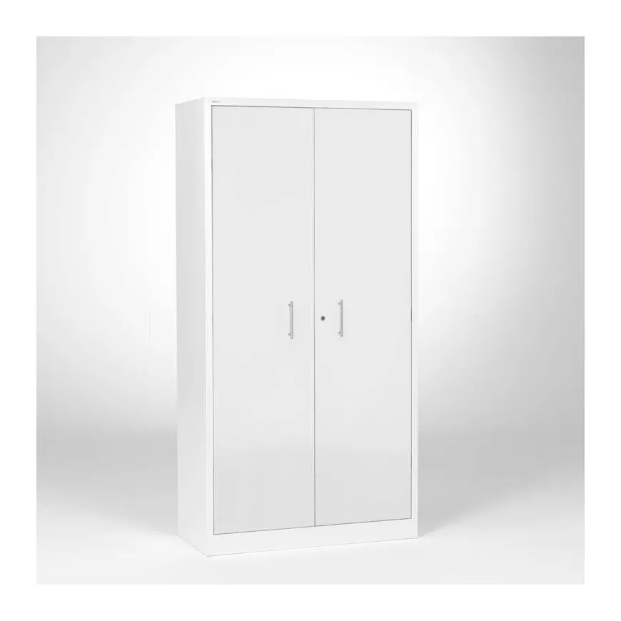 Metalinė spinta: balto metaliko durys, H1950xW990xD450mm