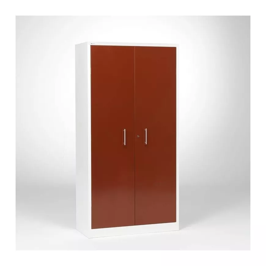 Metalinė spinta: raudono metaliko durys, H1950xW990xD450mm