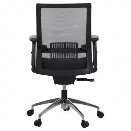 Biuro Kėdė RIVERTON M/F Juoda su Aliuminio Kryžme