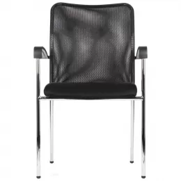 Kėdė HN-7501 Apmušimas Juodas, Rėmas Chromuotas