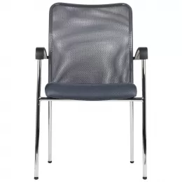 Kėdė HN-7501 Apmušimas Pilkas, Rėmas Chromuotas