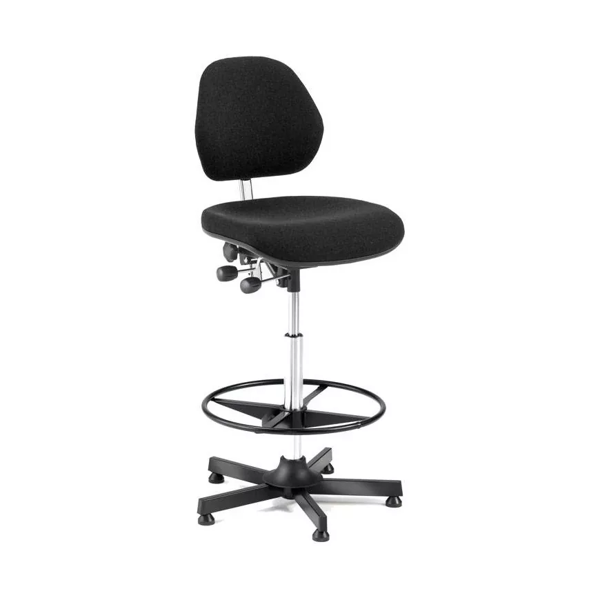 Pramoninė kėdė, H900 mm, juoda, su lanku kojoms