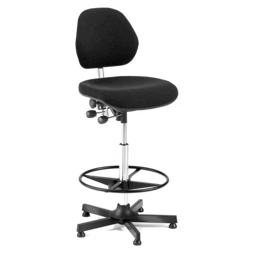 Pramoninė kėdė, H900 mm, juoda, su lanku kojoms