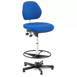 Pramoninė kėdė, H900 mm, mėlyna, su lanku kojoms