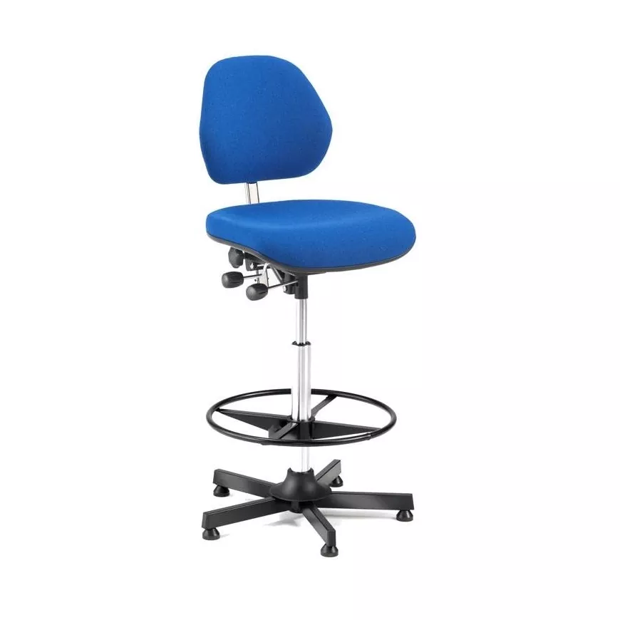 Pramoninė kėdė, H900 mm, mėlyna, su lanku kojoms