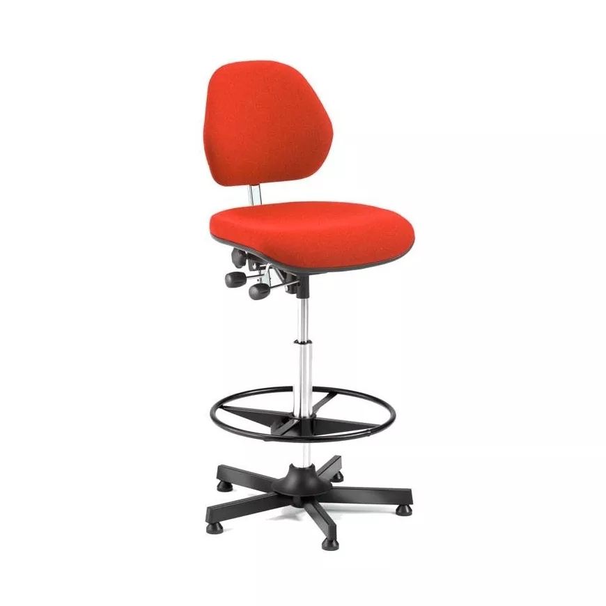 Pramoninė kėdė, H900 mm, raudona, su lanku kojoms