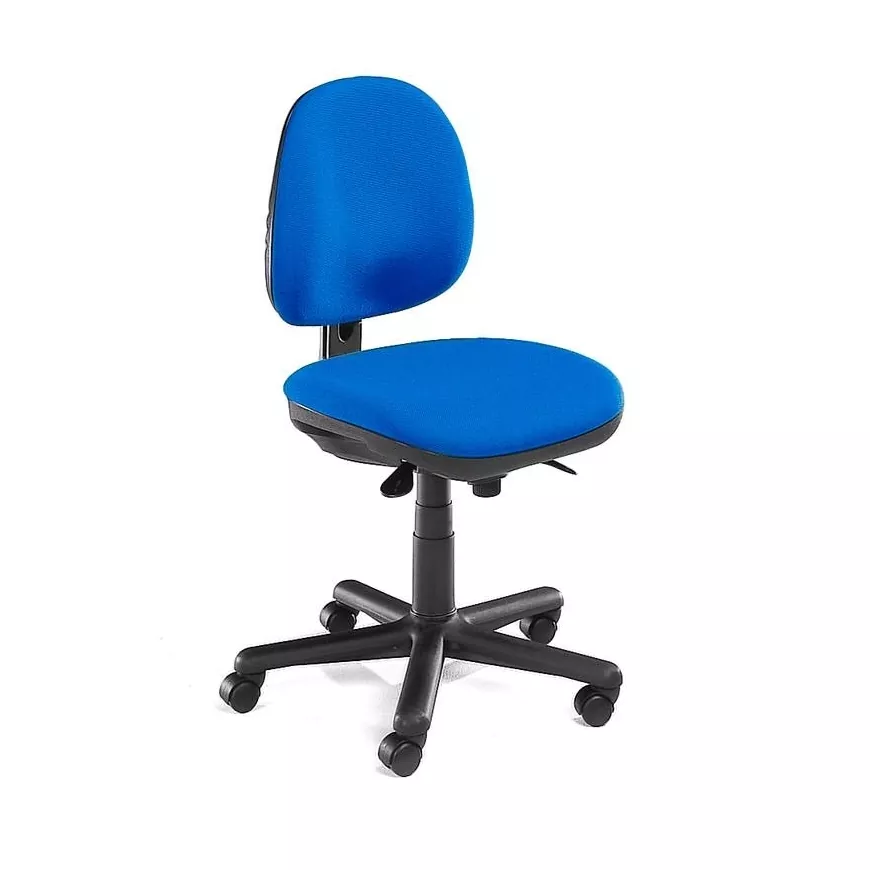 Pramoninė kėdė "Teknik", su ratukais, mėlynas audinys