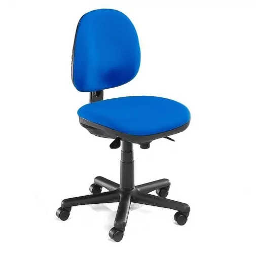 Pramoninė kėdė "Teknik", su ratukais, mėlynas audinys
