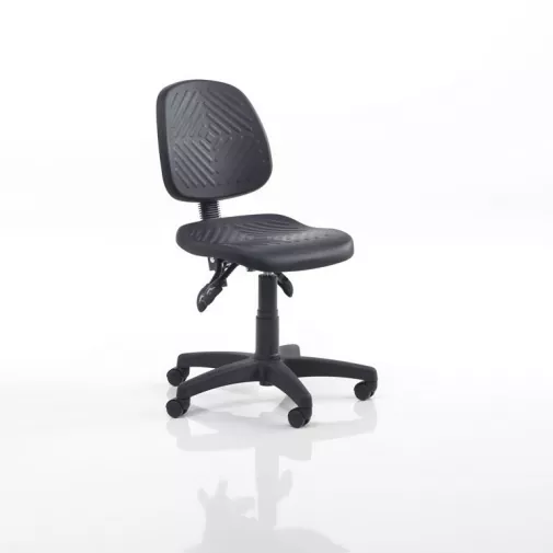 Pramoninė kėdė, H520 mm, juoda, su ratukais
