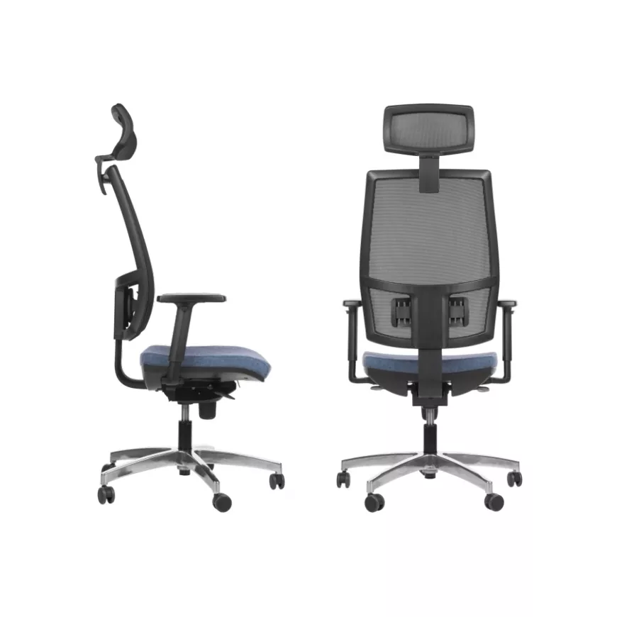Biuro kėdė SIT.NET HRU LU R15K su Epron Syncron ir sėdynės gylio reguliavimo mechanizmu