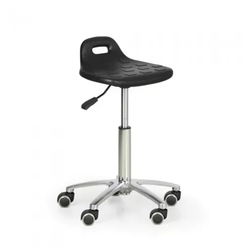 "Pilates" kėdė ant ratukų: odinė: purpurinė, H520-710mm